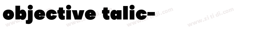 objective talic字体转换